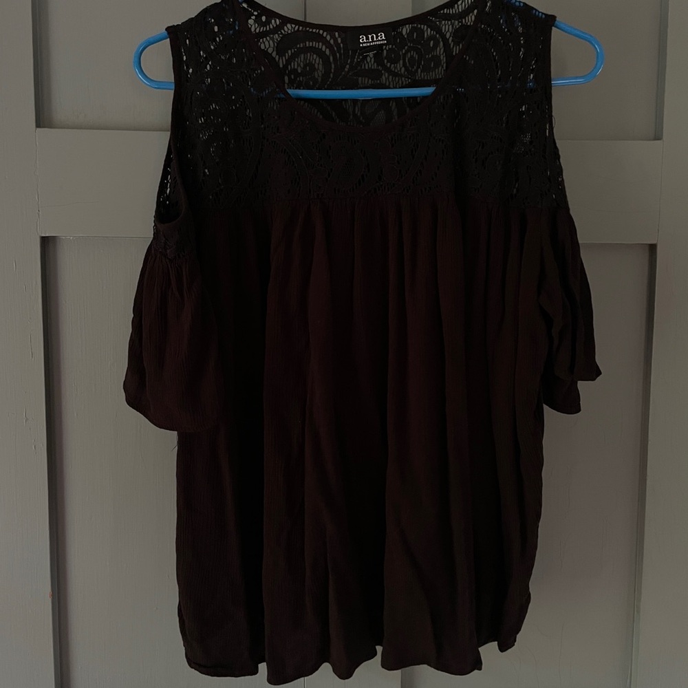 Black Lace a.n.a. Cold Shoulder Top